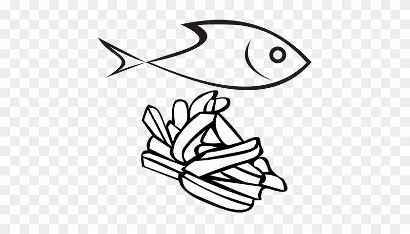 Fish And Chips At - Clip Art Fish And Chips #1448557