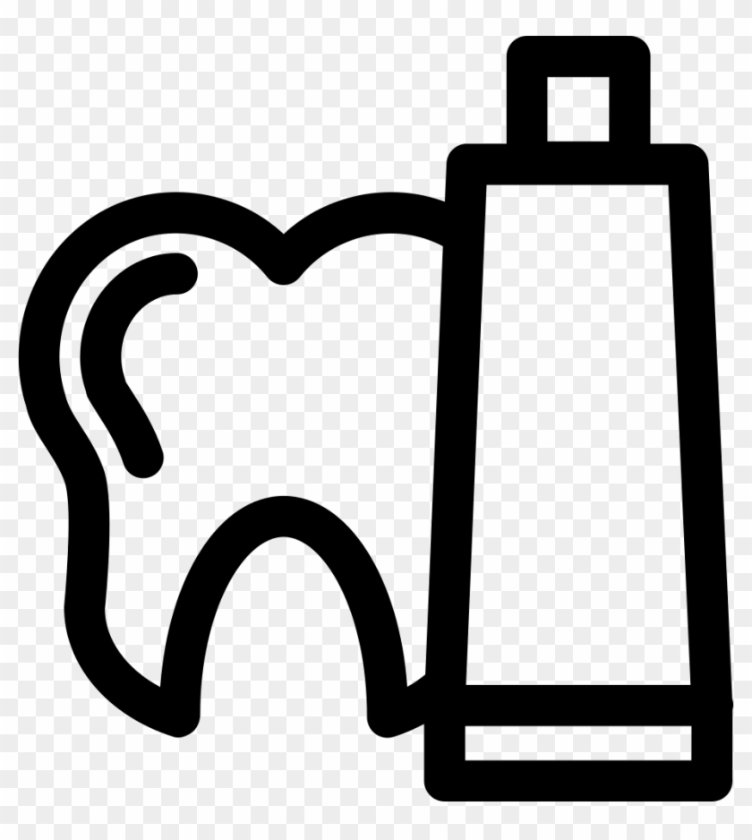 Toothpaste Clip Outline - Icono Pasta Dental #1448703