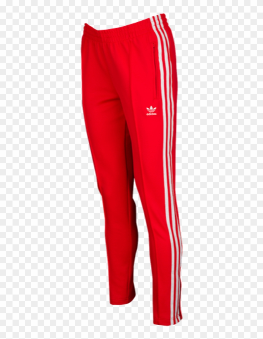 Aesthetic Red Redpantsfreetoedit - Adidas Original Superstar Track Pants Women #1448725