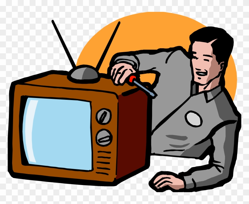 Clip Art Transparent Library Electronics Clipart Electronic - Tv Repair Clipart Png #1448746