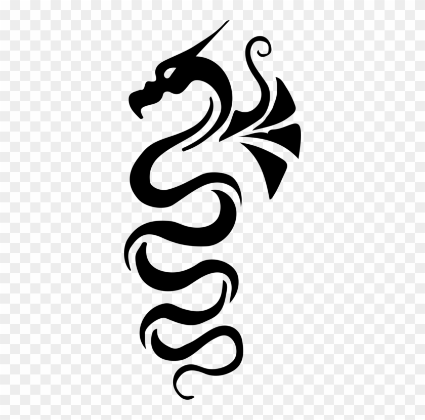 Tattoo Dragon Drawing Black And Gray Computer Icons - Tattoo #1448954