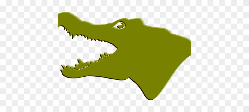 Clipart Royalty Free Library Crocodile Clipart Swimming - Gator Silhouette Png #1448958