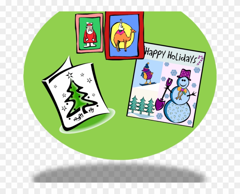 Vector Free Card Template Clip Art At Clker Writing - Christmas Cards Clipart #1449069