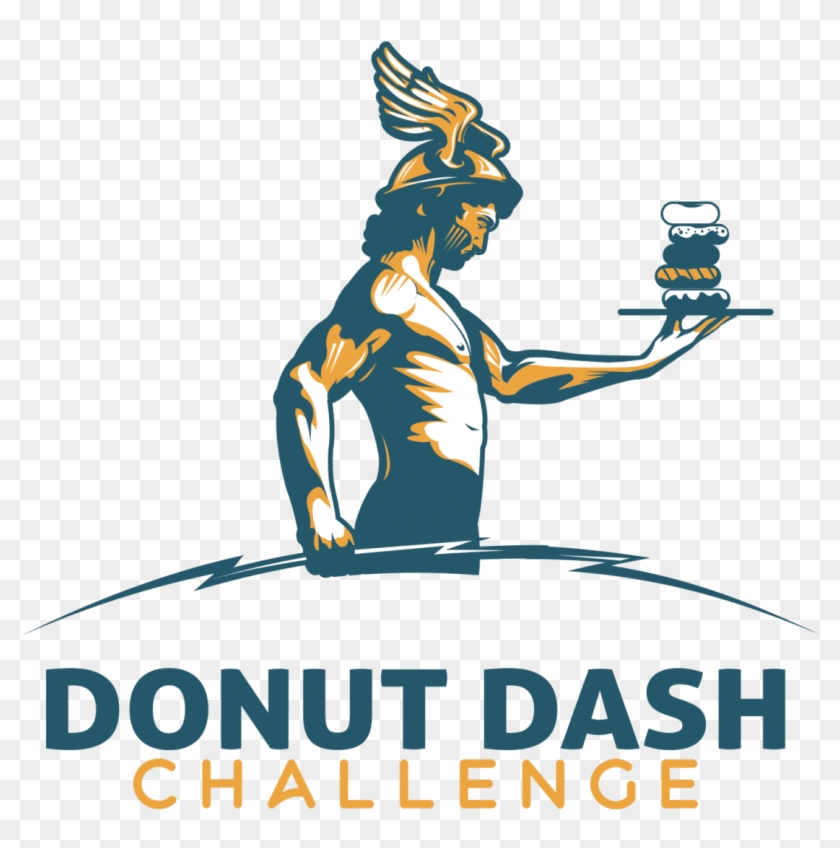 Donut Dash Challenge 5k Colorado Runner Vector Royalty - Colorado #1449110