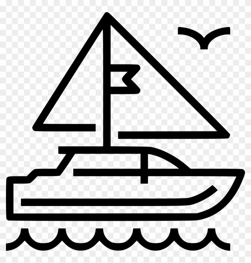 Png Black And White Download Trip Png Icon Free - Yacht #1449180