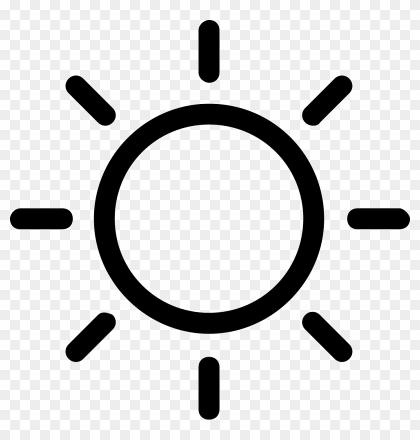 Weather Stroke Symbol Svg Png Icon Free - Sunny Symbol #1449319