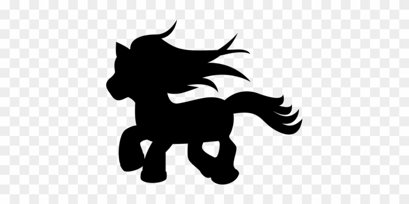 My Little Pony Horse Silhouette Drawing - Pony Silhouette - Full Size ...
