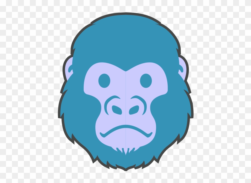This Fun Piece Of Art Was Created With The Amazing - Gorilla Emoji On Samsung #1449351