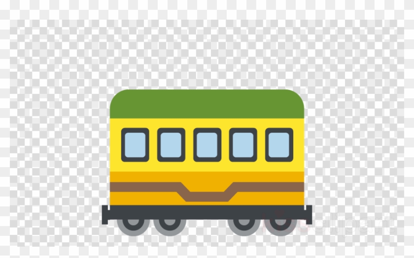 Train Car Emoji Clipart Railroad Car Rail Transport - Santa Claus Hat Transparent Background #1449369