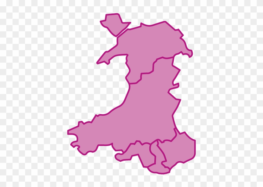 Select A Region - Welsh Rugby Regions Map #1449389