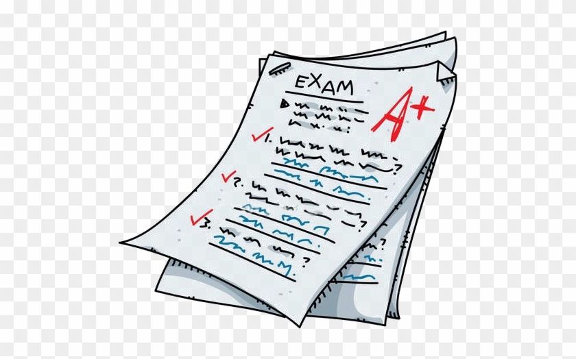 Exam Transparent Png Mart - Test Papers Clipart #1449475