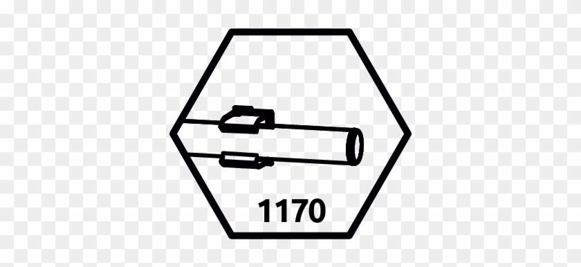 M6 1170 Mm Metal - Line Art #1449477