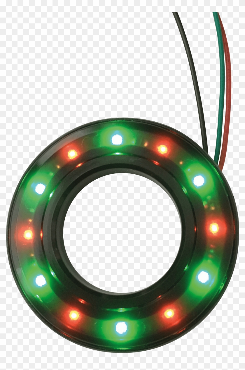 Halo-led, Ø16/35,5 Mm, Red/green, Black - Apem Led-signalring #1449489