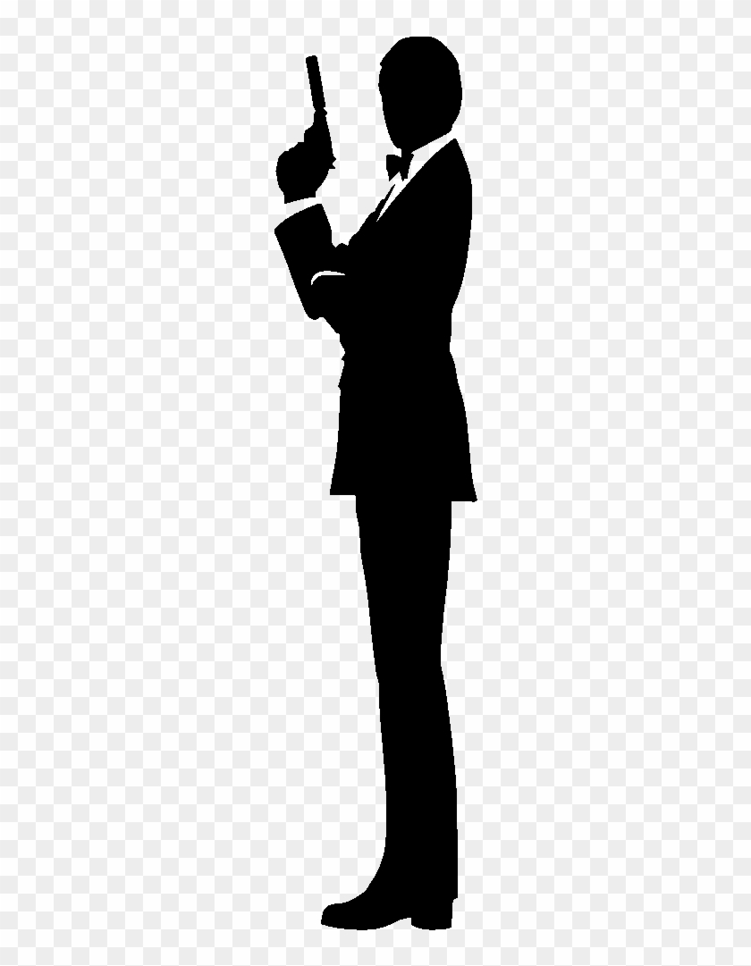 Film Series Silhouette - Silhouette James Bond Clipart #1449633