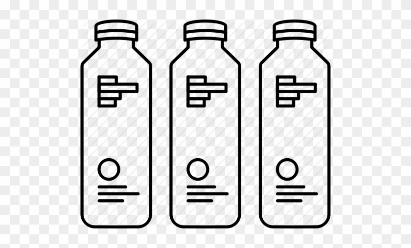 Juice Bottle Outline Clipart Juice Detoxification Smoothie - Juice Bottle Outline #1449768