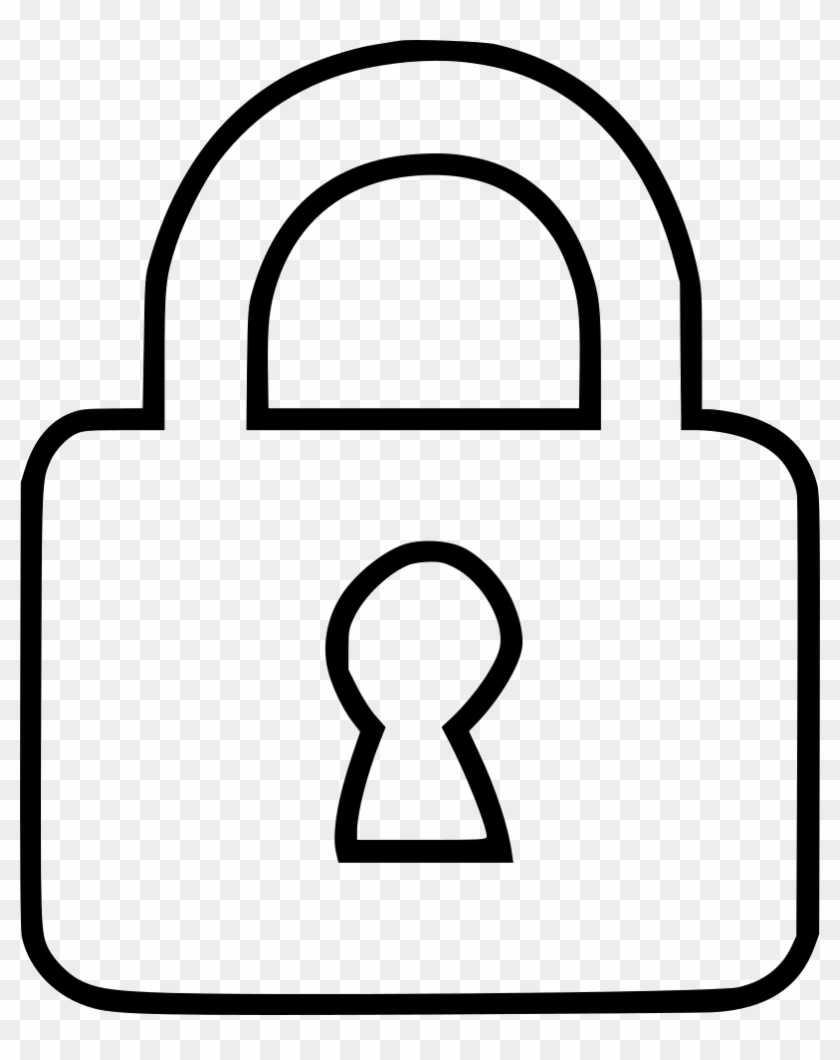 Lock Svg Png Icon - Lock Picture Drawing #1449785