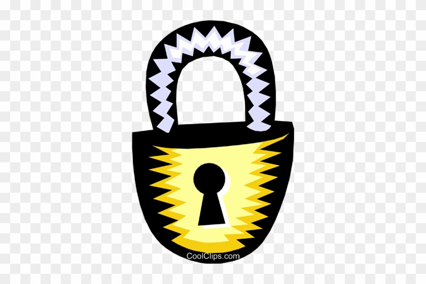 Key Lock Royalty Free Vector Clip Art Illustration - Symbol #1449786