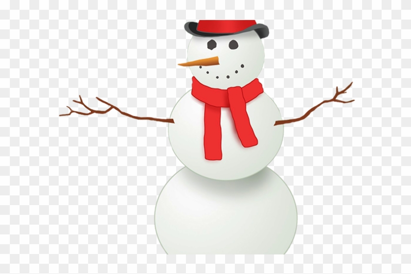 Scarf Clipart Snow Man - Clip Art #1449829