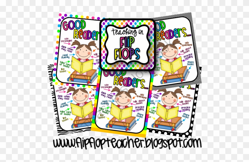 Free Good Readers From Teaching In Flip Flops On Teachersnotebook - Girl Reading #1449870