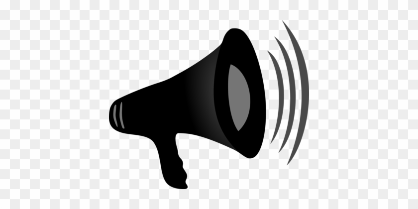 Loudspeaker Microphone Sound Drawing Megaphone - Megaphone Png #1449956