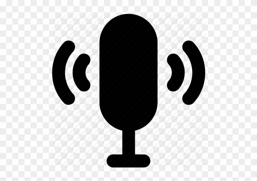 Mic Clipart Microphone Speaker - Microphone Waves Png #1449959