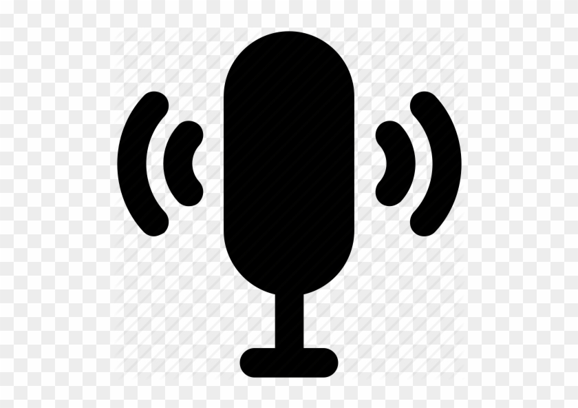 Mic Clipart Microphone Speaker - Microphone Waves Png #1449959