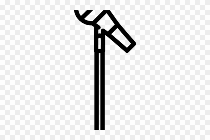 Microphone Clipart Standing - Stand Mic Icon Png #1449961