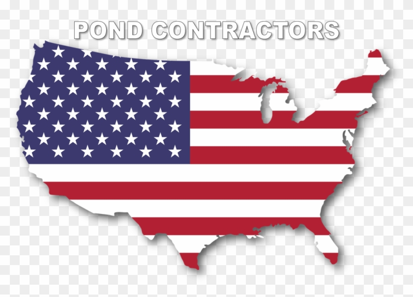 Jefferson County Pond Installation-maintenance Contractors - Clipart American Map Flag #1450000