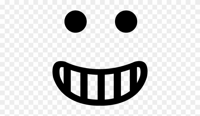 Happy Smiling Emoticon Square Face Vector - Emoticon #1450035