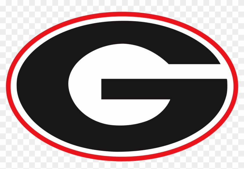 Clip Art Black And White Football At Getdrawings Com - Georgia Bulldogs Logo #1450042
