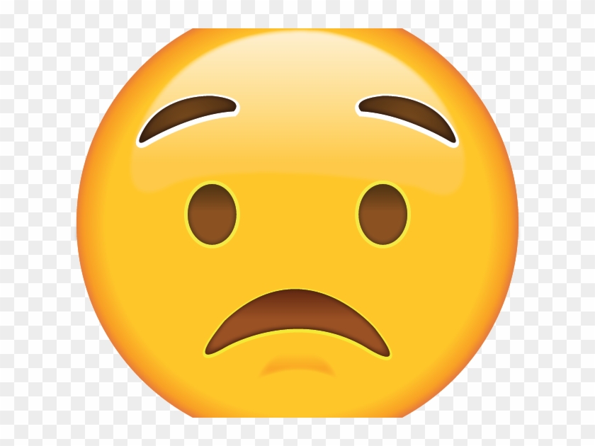 Worried Emoji Copy Paste - Qualvolles Gesicht - Emoji 8 Papierteller #1450072