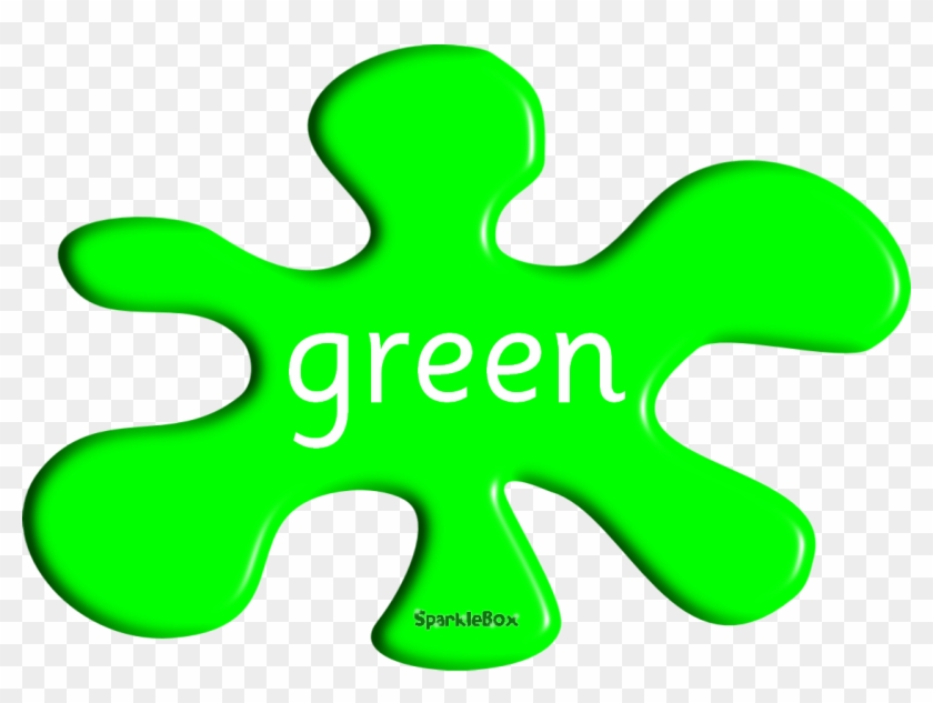 Splash Colours Learningenglish Esl Free Teacher Clip - Green Colour Splash Clipart #1450188