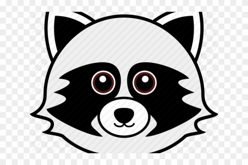 Racoon Clipart Animal Head - Draw A Cartoon Raccoon #1450251