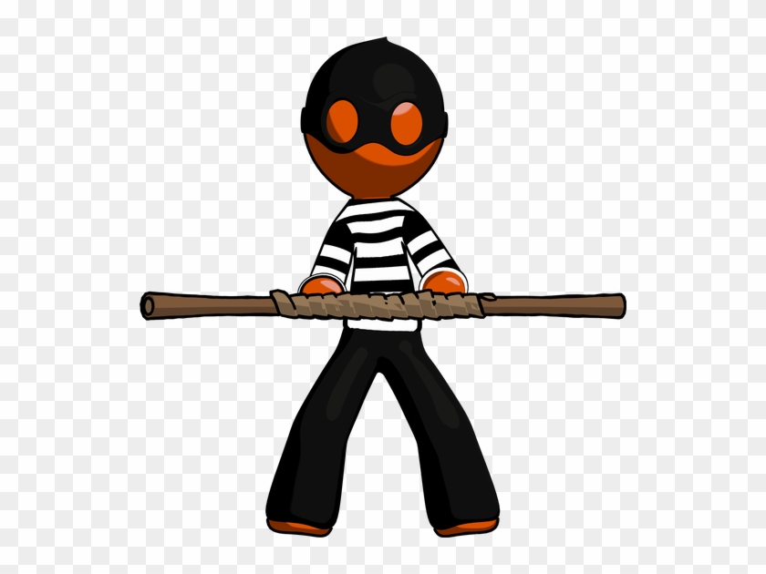 Thief With Wooden Staff - Stock Photography #1450258