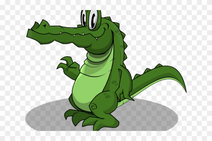 Crocodile Clipart Toon - Animated Alligator Keychain, Adult Unisex, Size: 2.25", #1450271