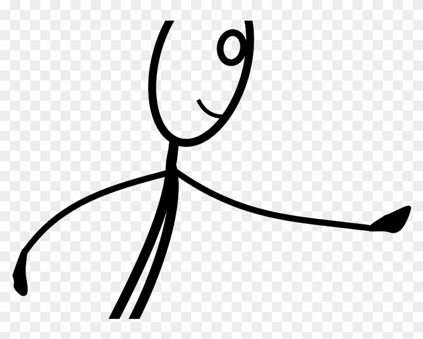 Cartoon Stick Figure Running #1450402