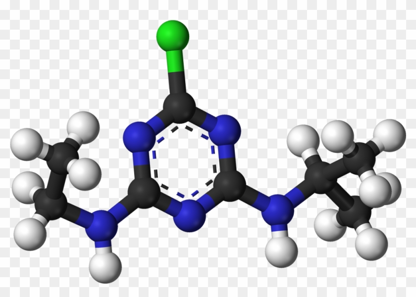 Chemical Warfare On Native Species - Atrazine 3d Structure #1450431