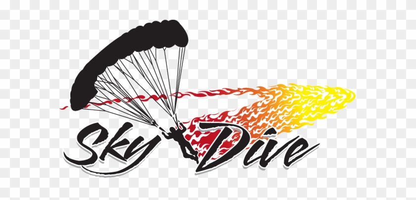 Skydiving Clipart Parachute Jump - Skydiving Santa Barbara Logo #1450512