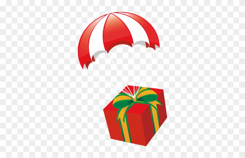 Svg Royalty Free Box Clip Art Transprent Png Free Download - Christmas Gift Parachute Png #1450526