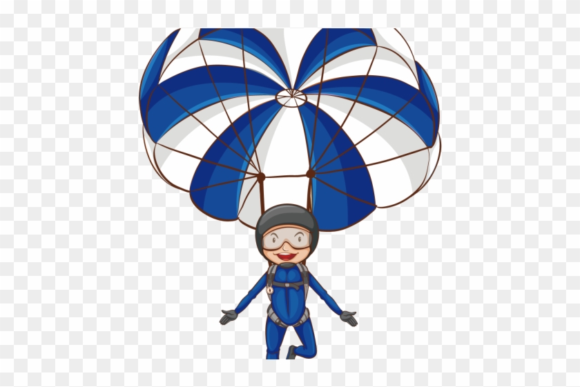 Parachute Clipart Blue - Parachute Girl #1450538