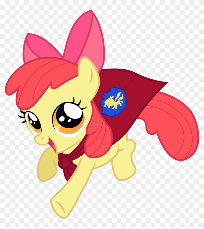 Clip Art Free Stock Apple Bloom Artist - My Little Pony Cutie Marks Crusaders Cape #1450656