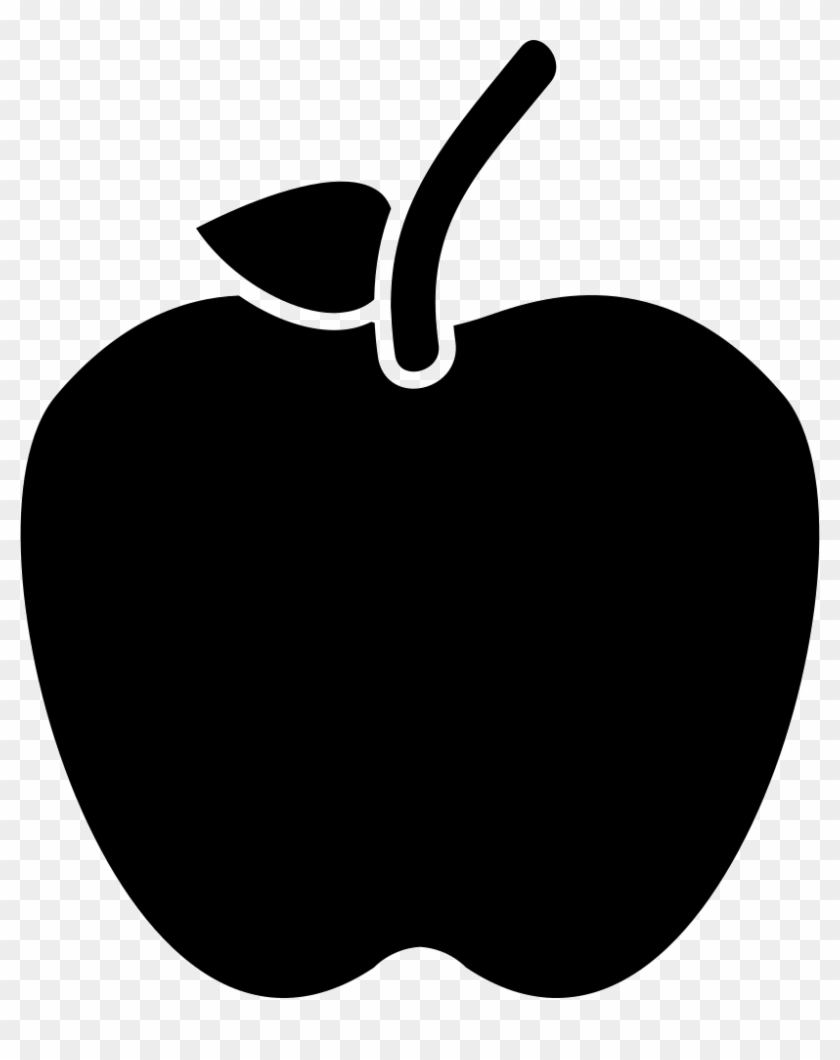 Apple With Stem And Leaf Svg Png Icon Free Download - Portable Network Graphics #1450714
