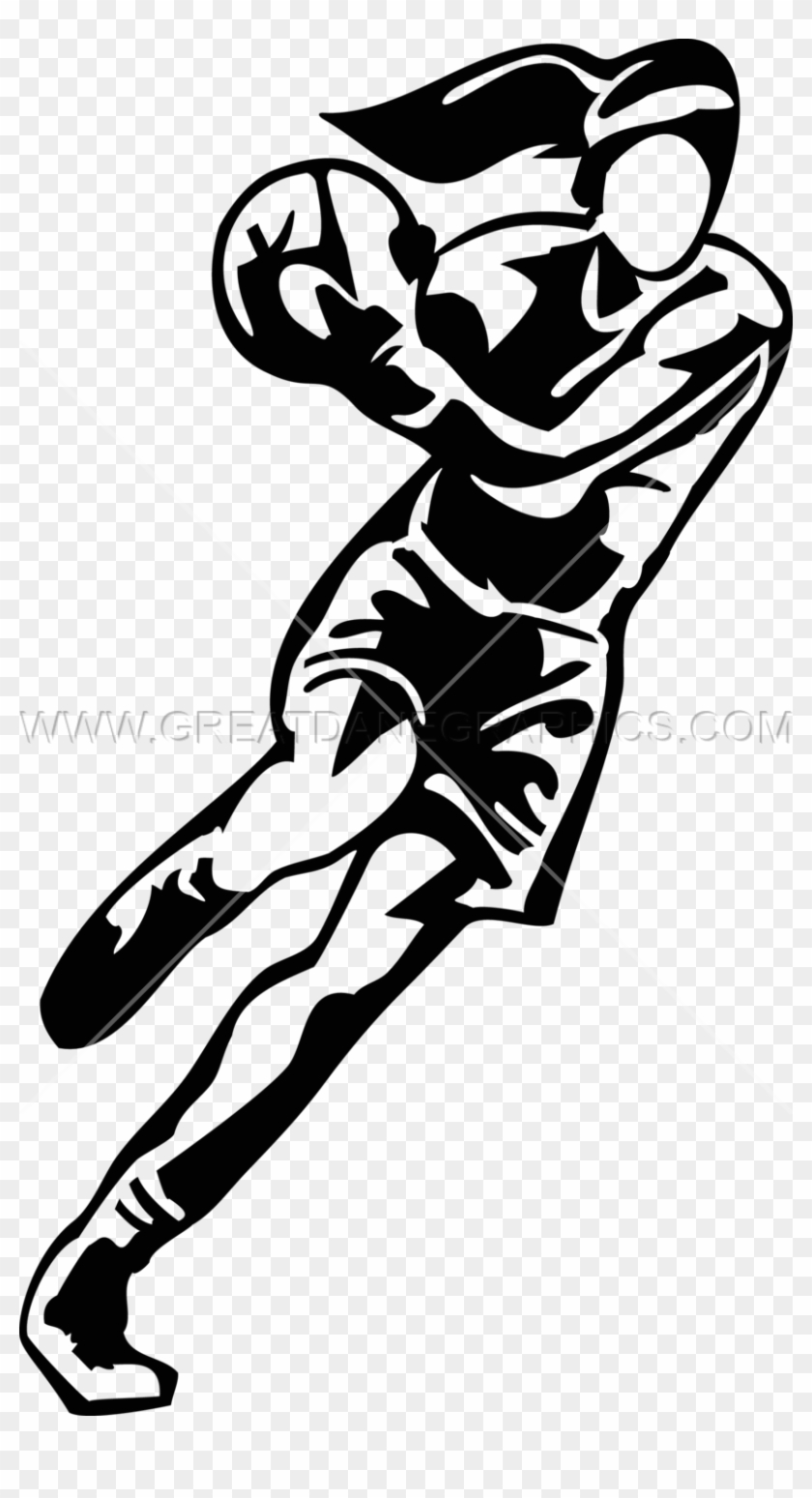 play basketball clipart black