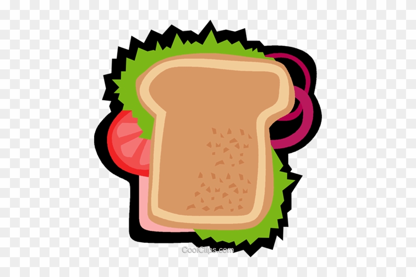 Snack, Sandwich Royalty Free Vector Clip Art Illustration - Snack, Sandwich Royalty Free Vector Clip Art Illustration #1451019