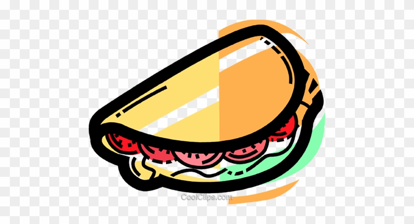 Sandwiches Royalty Free Vector Clip Art Illustration - Pita Clipart #1451028