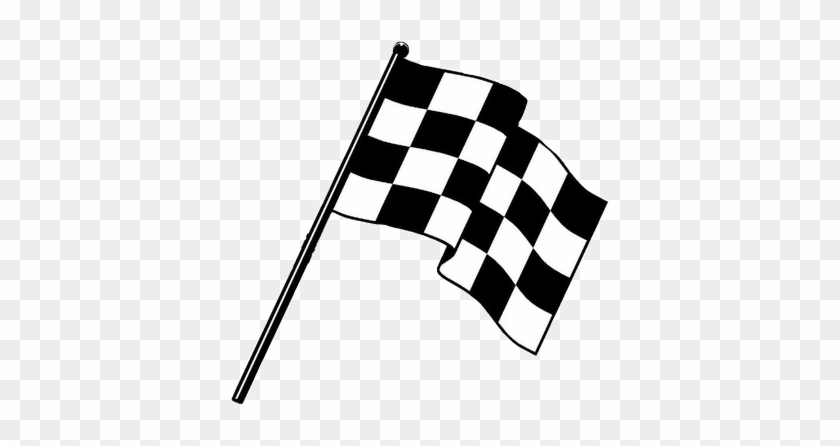 Crossed Checkered Flags Vector #1451085