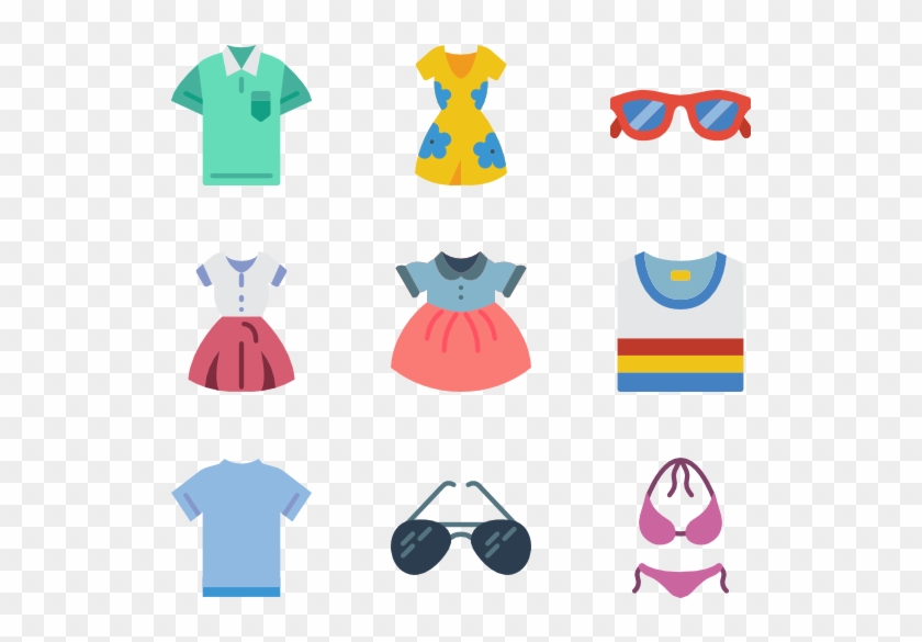 Graphic Free Library Clothes Icon Packs Svg Psd Png - Summer Clothes Png #1451138
