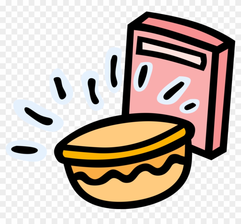 Cold Cereals Royalty Free Vector Clip Art Illustration - Cold Cereals Royalty Free Vector Clip Art Illustration #1451164