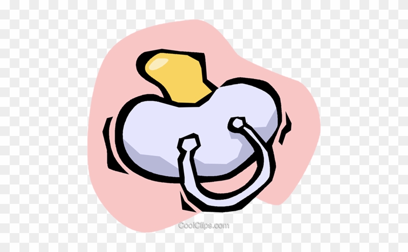 Pacifier Royalty Free Vector Clip Art Illustration - Pacifier #1451476