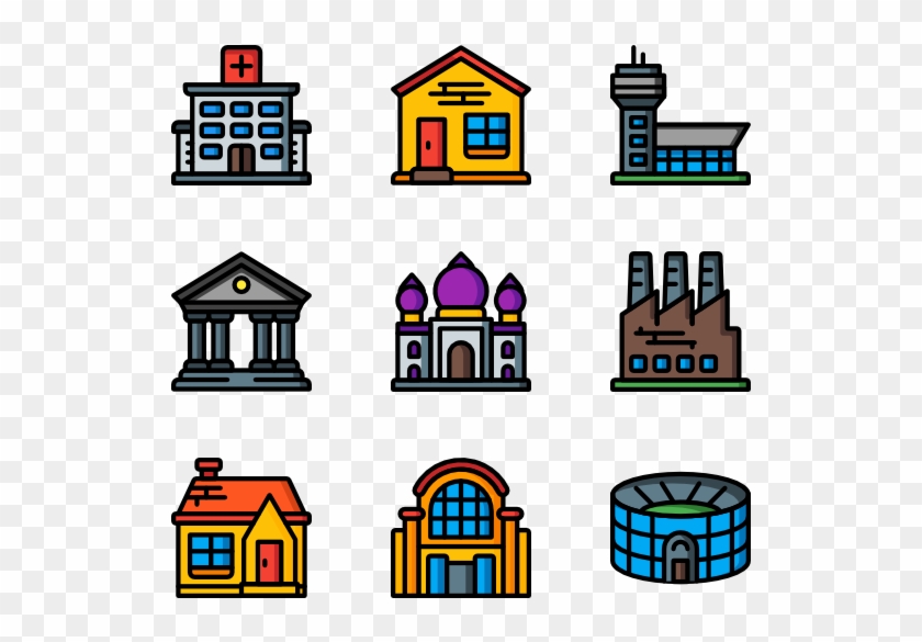 Png Free Stock Buildings Vector Psd - Illustration #1451498